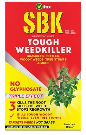 Vitax SBK Brushwood Killer Tough Weedkiller for Brambles Thistles Nettles & Tree Stumps No Glyphosate 250ml