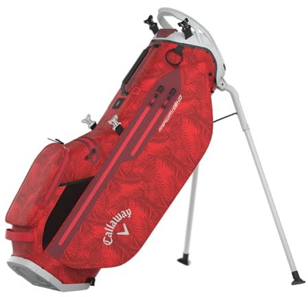 Callaway Golf Fairway C HD Waterproof Stand Bag 2025, Red Palms/Grey