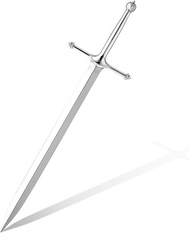 JIEYAO Brieföffner Schwert,Edel Brieföffner Metall Briefumschlagöffner Messer Silber Umschlagschneider Umschlagöffner Geschenkpapierschneidemesser für Büro Zuhause Schulbedarf