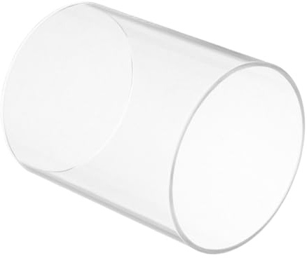 Cabilock Photophore en Verre Cylindrique Transparent, Bougeoir Coupe-Vent sans Fond, Design Anti-Courant d'air, pour Décoration Intérieure et Fête