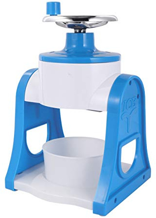 iplusmile Trituradora de Hielo Manual Fácil de Limpiar Acero Inoxidable y PP para Hacer Granizados y Conos de Nieve para Verano y Uso Familiar