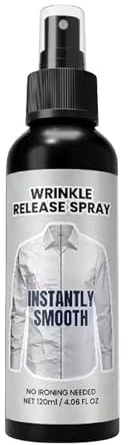 Spray för kläder att vika | 120 ml strykfritt textilutjämningsmedel – spray för att ta bort veck från kläder | för t-shirts blusar kjolar kostymer klänningar vardag och resor