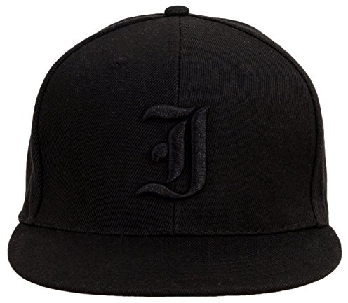 4sold Fullcap, 6-panels basebollkeps, baseball svart Versch snapback, (Designerbasebollkeps, män, kvinnor, unisex, vuxna) hiphopmössa, hysteres-stängning, J, En Storlek
