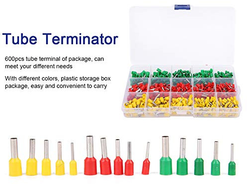 Terminal tubular terminal prensado en frío, terminal aislado, alambres para cables