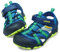 UOVO Jungen Sandalen Trekking Wandern Kinder Sandalen Outdoor Geschlossene Zehe Sandalen Sportliche Sommerschuhe Blau 33