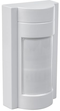 Maclean MCE385 Détecteur de Mouvement PIR avec portée jusqu'à 12m pour l'extérieur, Infrarouge, Ne détecte Pas Les Animaux de Moins de 20 kg, Capteur crépusculaire, jusqu'à 1200W, IP65 Blanc