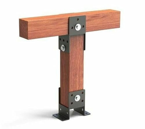 1 Stück 4 mm Schwerlast Balkenschuhe Pergola Pfostenanker Pfostenträger Reiteranker (Breite (B): 140 mm; Form: A)