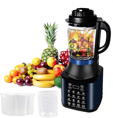 Smoothie Blender, Soy Milk Heating Machine, Glass Juicer, 1.75L, 58000 Rpm High-Speed Blending, Machine with Stainless Steel Blade, Suitable ForKitchen Soy Milk/Grinder/Baby Food Supplement