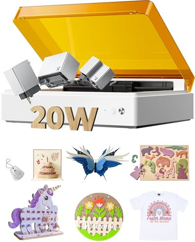 xTool M1 Ultra 4-in-1 Versatile Craft Machine - Die and Vinyl Cutting, 20W Engraving and Pen Drawing, Smart Cutter Machine for 1000+ Materials, for T-Shirt, DIY Gift, Decors, Wood Craft, etc