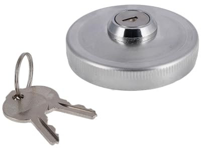 Tankdeckel mit Schloss Ø40mm, Aluminium poliert - Simson S50, S51, SR50, SR80, KR51 Schwalbe, SR4 Vogelserie - IWL