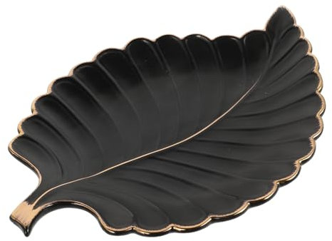 BESPORTBLE Petit Plat à Bonbons Céramique Plateau De Table De Chevet Plat à Bijoux Décor De Chambre Assiette Unique Forme Pour Servir Et Ranger