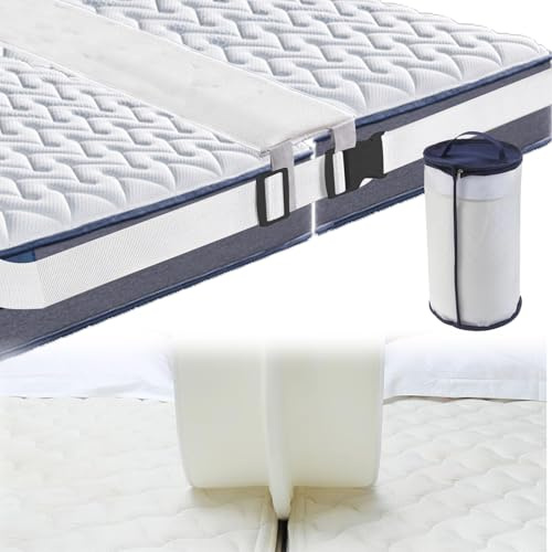 BAKENLON Unisci Materassi Singoli in Matrimoniale, Cuneo per Materassi 200 * 30cm, Ponte per Due Materassi Singoli, Fascia e Cinghia per Unire Due materassi Singoli (Senza Rivestimento Lavabile)