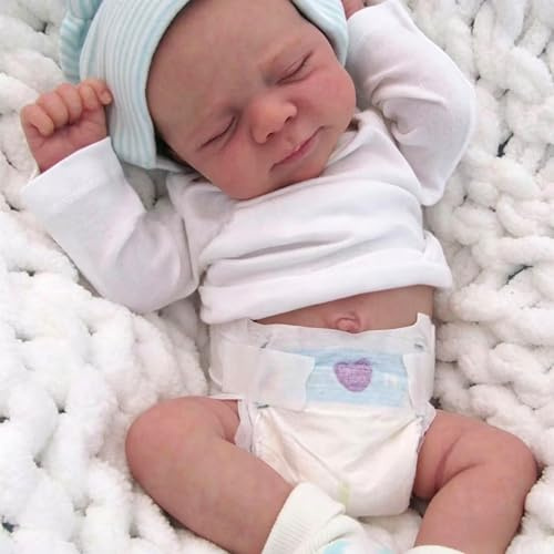 Anano Bebe Reborn Niña Cuerpo Completo 45CM Muñecas Reborn Bebe Reborn Realista, Bebes Reborn De Vinilo Cuerpo Entero Realistas Y Reciennacida Muñecos Reborn Reales
