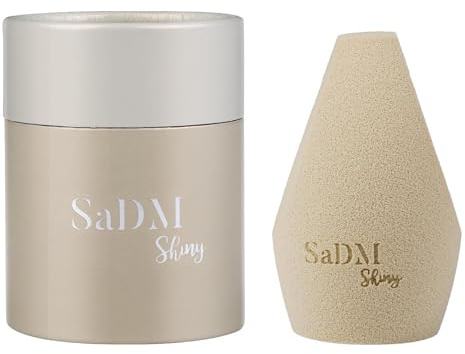 Spugna per trucco angolare color oro champagne | Frullatore di precisione
