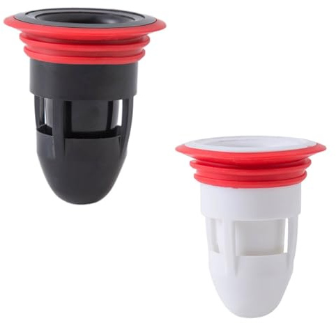 Kisangel Noyau Intérieur de Drainage d'Eau en Silicone 2 Pièces Bouchons pour Évacuation Étanche, Adapté aux Canalisations Cuisine et Salle de Bain, Prévention Anti-Insectes