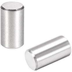 uxcell 25Pcs 6mm X 12mm Dowel Pin 304 Stainless Steel Cylindrical Shelf Support Pin Fasten Elements Silver Tone