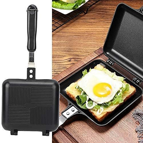 Sandwichera, Sartén de Aluminio Antiadherente de Doble Cara para Snacks, Sartén para Tostadas, Gofres, Desayunos