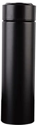 HUFFA 500 ml utili boccette sottovuoto in Acciaio Inox boccetta Termica brocca caffè Bottiglia d'Acqua isolata sottovuoto Tazza da Viaggio Business Thermos (Capacity : 500ml, Color : Black)