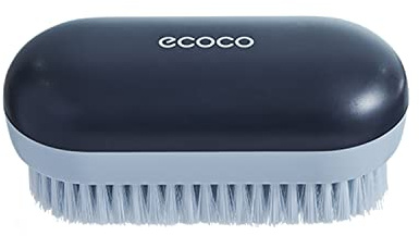 MEIJMJIA - spazzola di lavaggio, spazzola di pulizia con setole extra dure, per la pulizia di vestiti, scarpe, piastrelle, cucina, bagno (Blu scuro/senza maniglia)