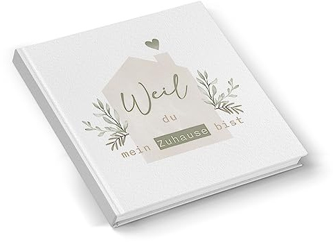 Logbuch-Verlag Parbok att fylla i, partnergåva för henne och honom årsdag födelsedag 15 x 15 cm kärleksbok