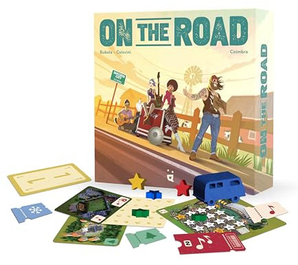 HELVETIQ, On The Road – Gesellschaftsspiel ab 8, Spannendes Musikfestival-Brettspiel, Musikalische Tour & clevere Strategie, Familienspaß garantiert, Für 2–4 Spieler ab 8 Jahren