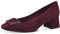 Tamaris Damen Pumps Leder Blockabsatz bequem; Merlot Suede, EU 42