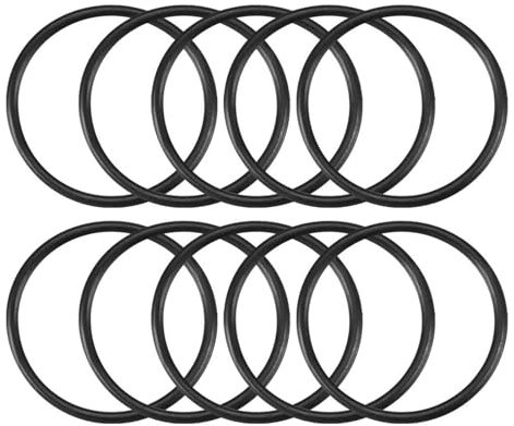TA-VIGOR 10Pcs Nitrile Rubber O-Rings, 45mm OD 41mm ID 2mm Width Rubber Washers Spacer O-Rings Gasket kit, Metric Sealing Gasket for Hose, Faucet, Automotive, Plumbing