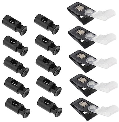 FUNOMOCYA 5juegos Accesorios para Banderas De Jardín con Tapones Antiviento y Clips De Fijador De para Exterior Días Ventosos