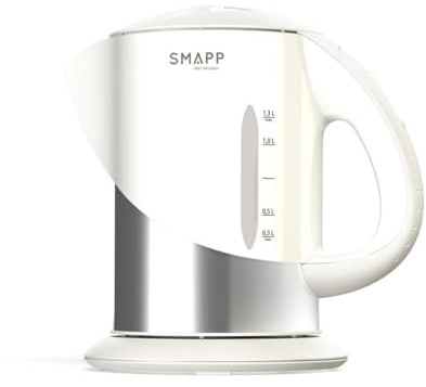 SMAPP Wasserkocher 443.1, Weiß, Edelstahl, 2200 W, Bunt