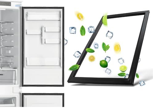 AWFOM Dichtung Für Kühlschrank Kühlschrankdichtung Kühlschrank Türdichtung Gummi & Magnet/Dichtungsgummi Für Kühlschrank,Schwarz