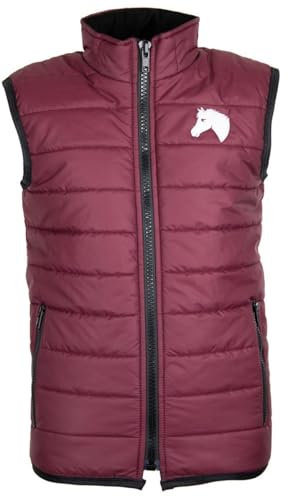 MS-Trachten Kinder Winter Reitweste Steppweste Winterweste Moni Maroon (146-152)