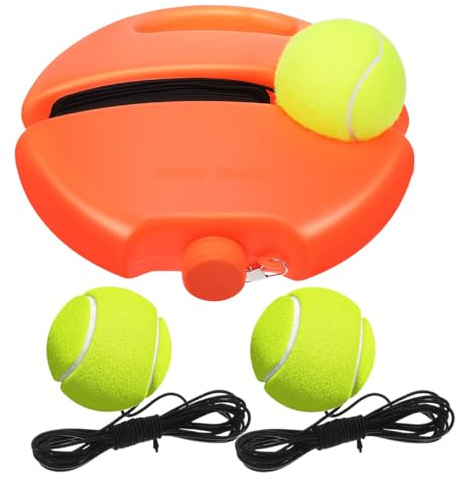 BESPORTBLE 1 Set Tennis Solo Trainer Beginner Practicing Tool Corded Rebound Single Player Supply Ball Buddy Rebounder Practice with Elastic Cord Portable Training Device for Improve Skills
