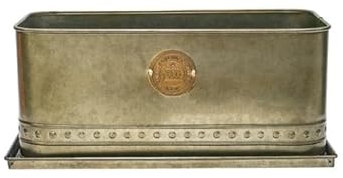 Kew Regency Outdoor Trough - Metal - L19 x W43 x H17 cm - Brass