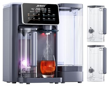 Jimmy R9 Purificatore d'acqua ad osmosi inversa Domestica per Controsoffitto Dispenser Acqua Calda 7 Fasi Filtrazione UV Riscaldamento 3S 7 Temperature Monitor TDS