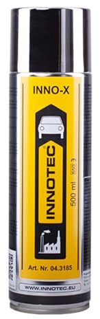 INNOTEC Inno-X 500 ml – Premium Edelstahl-Reiniger und Pflege-Spray – entfernt Fett, Schmutz, Fingerabdrücke und Verunreinigungen – für Edelstahl, Chrom, Küche, Grill, Industrie und Fahrzeugteile