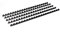 RAYSON Kunststoff Bindekämme, 40 Blatt, 21 Ringe, 8 mm, A4, Schwarz, 100 Stück
