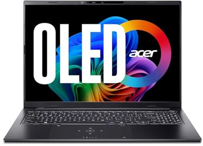Acer Swift Go 16 AI OLED (SFG16-74-990B) AI Laptop, Copilot+ PC, 16 WUXGA+ OLED 120Hz Display, Intel Core Ultra 9 288V, 32 GB RAM, 1 TB GB SSD, Intel Arc Grafik 140V, Windows 11, QWERTZ Tastatur