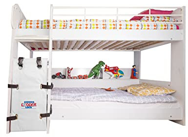 Kiddies Lock, Bunk Bed Ladder Cover, Pool Guard, Prevents Access to Ladders (White)