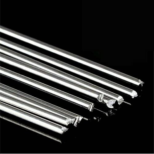 Temhyu 30pcs Welding Rods Flux-Cored Soldering Aluminum Weld Bars Cored Wire, for Welding Equipment, 33cm/1.08ft 1.6mm,