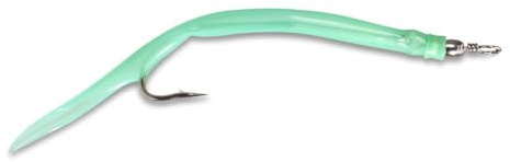 AQUANTIC Gummi Makk lose 6/0 bis 10/0 Gummimakks Makk Beifänger Makk-Haken (Luminous, 8/0 5 Stück)