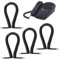 Anrbb 4 Pack 1-3m RJ9 Spiral Telephone Cable, Black Landline Telephone Cable for Telephone Handset, RJ9 Spiral Office Telephone Cord Replacement