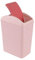 Vareone 15 L Slim Swing Top Garbage Can, Kitchen Trash Can with Swing Lid, Pink