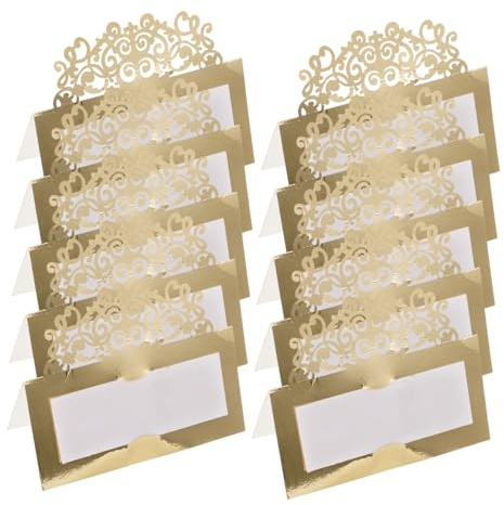 KONTONTY 20 Piezas Tarjetas para Celebraciones Tarjetas de Lugar para Decoración de Eventos y Recepciones