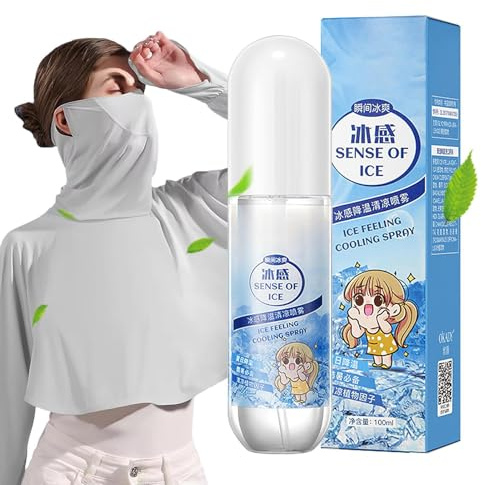 Spray Refrescante - Enfriador Corporal | Spray Corporal Refrescante | Rociador Frío Instantáneo | Cooling Vaporizador Mist | Niebla De Enfriamiento Instantánea Para Climas Cálidos Para Verano