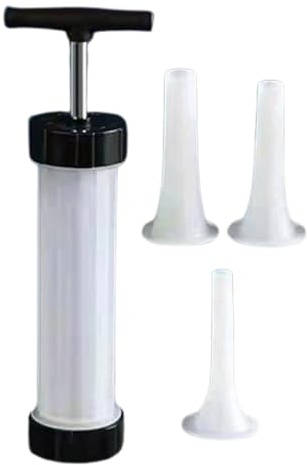 Macchina Per Insaccare Salsicce - Carne Senza Sostanze Chimiche Acquistata In Negozio, Siringa Manuale In Acciaio Inossidabile, Kit Tubo A 3 Ugelli, Riempitrice Per Salame Fatta In Casa, Utensile Da C