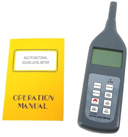 Digital Sound Level Noise Tester Meter with Paraments Lp Leq LN Handheld Noise Decibel Level Measuring Gauge with Resolution 0.1dB