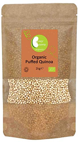 Organic Puffed Quinoa - Certified Organic - by Busy Beans Organic (1kg)