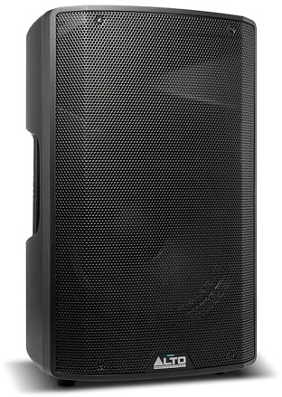 ALTO TX315-700 Watt 15-Zoll 2-Wege Aktiver PA-Lautsprecher mit Signal-Limiting und Schaltbarem Mikrofon/Line-Preamp und XLR In/Out