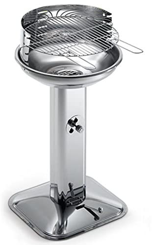 La zappa Barbecue colonne en acier inoxydable Venus 480 Pro System au charbon de bois de 44 cm