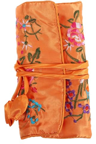 LIFKOME Bolsa Para Guardar Joyas Organizador Cosméticos Estuche Bordado Manual